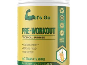 Let's Go Nutrients: Energized Pre-Workout Peach Mango Flavor